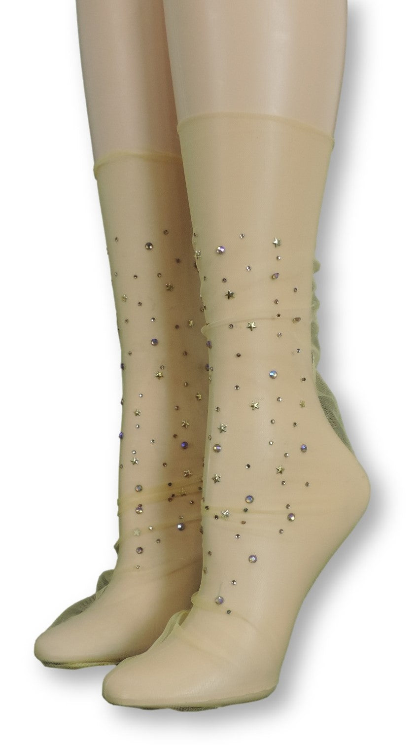 Lavish Tulle Socks with crystals - Global Trendz Fashion®