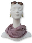 Lavender Cotton Pleated Scarf - Global Trendz Fashion®