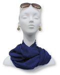 Royal Blue Glitter Viscose  Scarf - Global Trendz Fashion®