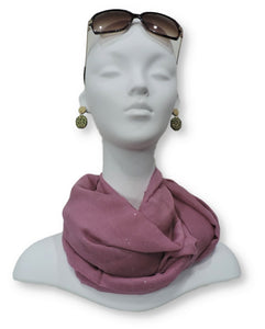Lavender Glitter Viscose Scarf - Global Trendz Fashion®