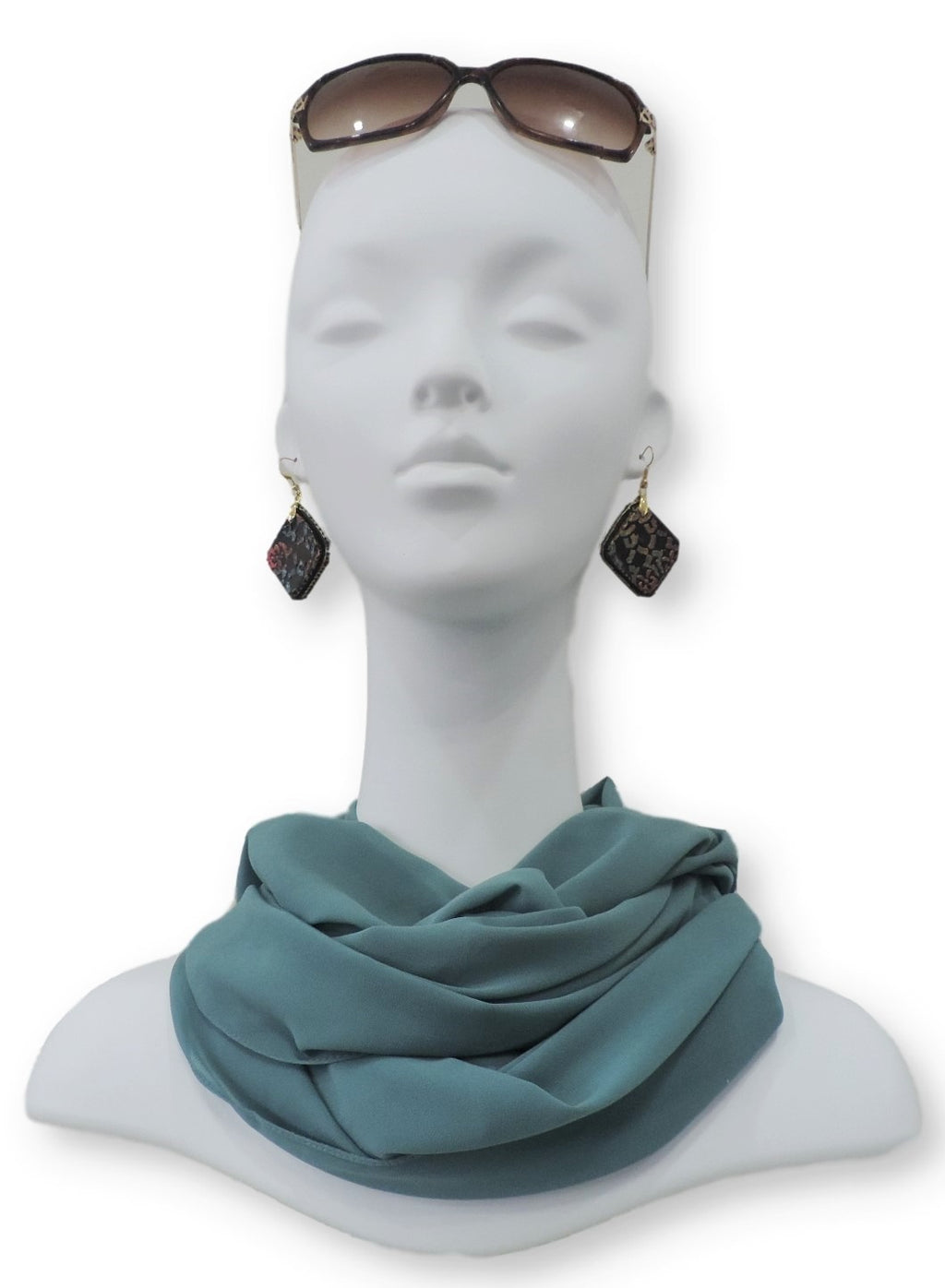Aqua Mint Chiffon Scarf - Global Trendz Fashion®