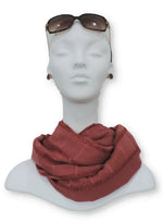 Blush Red Sparkle Cotton Scarf - Global Trendz Fashion®