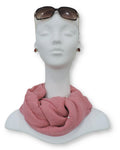 Tea Pink Crinkle Pearl Scarf - Global Trendz Fashion®