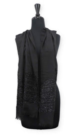 Black Sparkle Cotton Scarf - Global Trendz Fashion®