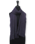 Dark Purple Bubble Cotton Scarf - Global Trendz Fashion®