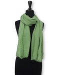Mint Green Bubble Cotton Scarf - Global Trendz Fashion®