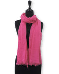 Hot Pink Bubble Cotton Scarf - Global Trendz Fashion®