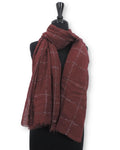 Currant Embroidered Bubble Cotton Scarf - Global Trendz Fashion®