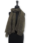 Seaweed Embroidered Bubble Cotton Scarf - Global Trendz Fashion®