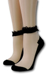 Ivory Ankle Sheer Socks