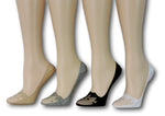 Fancy No Show Sheer Socks (Pack of 4 Pairs)