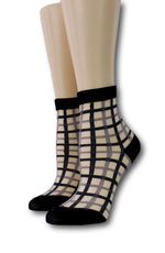 Black Vintage Sheer Socks
