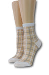 White Vintage Sheer Socks