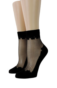 Black Elegant Sheer Socks