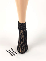 Stunning Black Net Sheer Socks - Global Trendz Fashion®