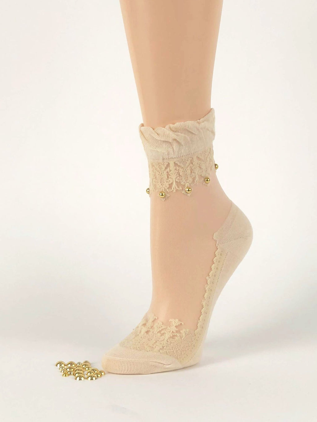 Pearled Skin Sheer Socks - Global Trendz Fashion®