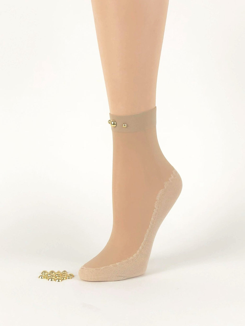 Simple Pearled Skin Sheer Socks - Global Trendz Fashion®