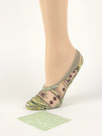 Green/Brown Patterned Ankle Sheer Socks - Global Trendz Fashion®