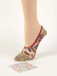 Multi-coloured Patterned Ankle Sheer Socks - Global Trendz Fashion®