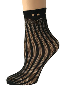Cinderella Black Mesh Socks - Global Trendz Fashion®