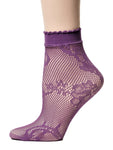 Deep Purple Mesh Socks - Global Trendz Fashion®