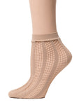 Striped Beige Mesh Socks - Global Trendz Fashion®