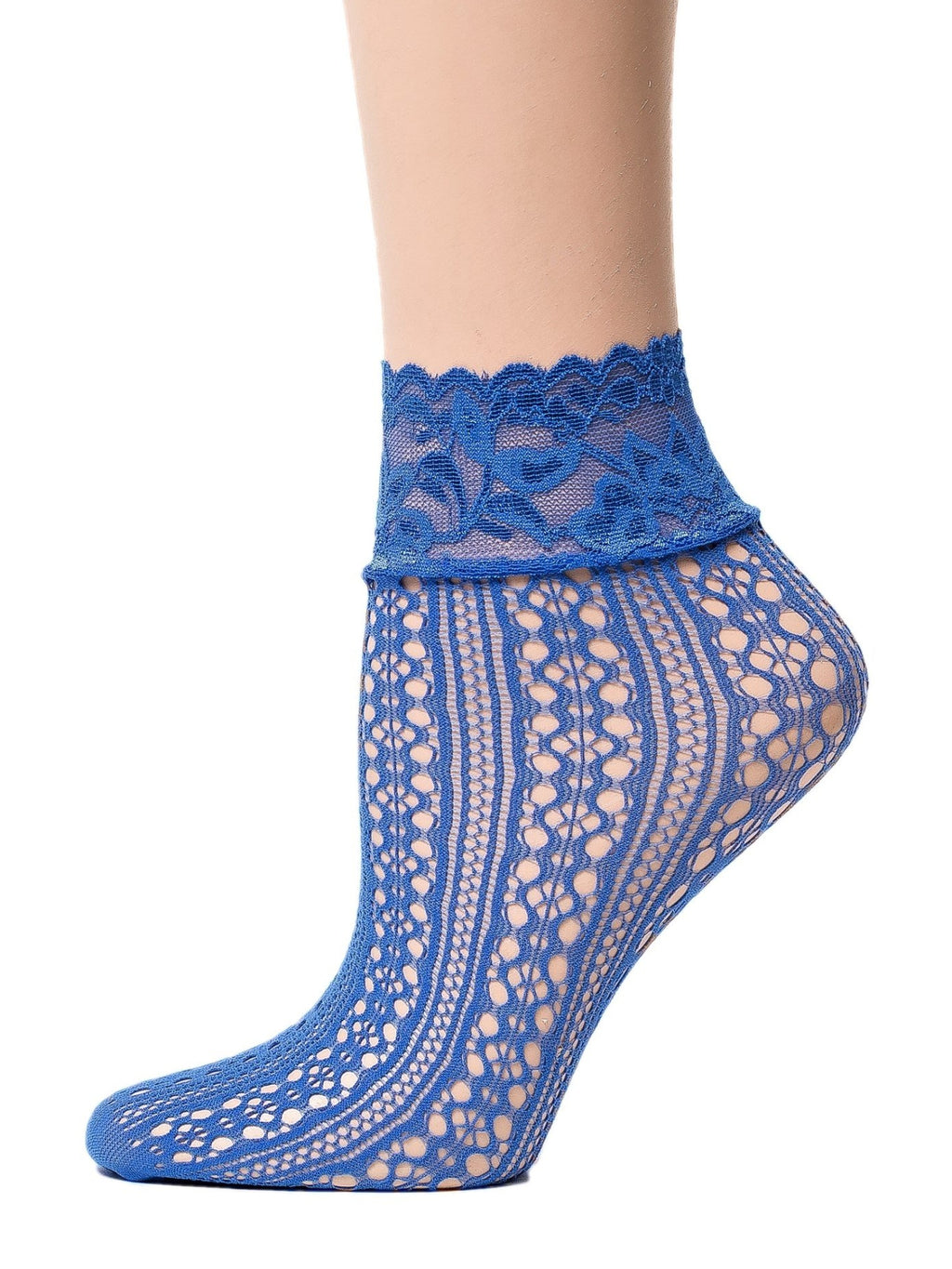 Posh Blue Mesh Socks - Global Trendz Fashion®