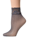 Dashing Grey Mesh Socks - Global Trendz Fashion®