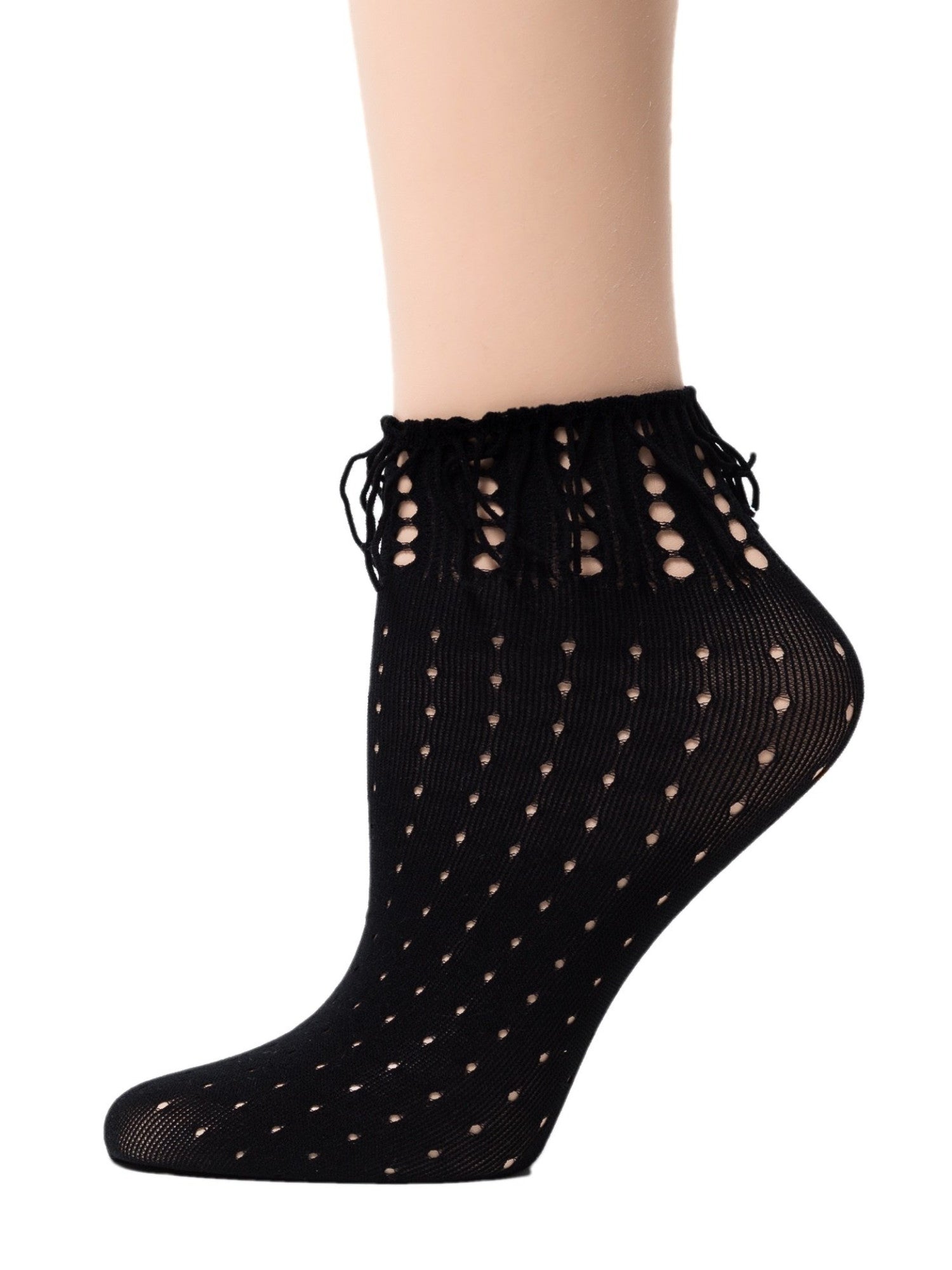 Wild Dark Black Mesh Socks - Global Trendz Fashion®