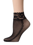 Spiral Black Mesh Socks - Global Trendz Fashion®