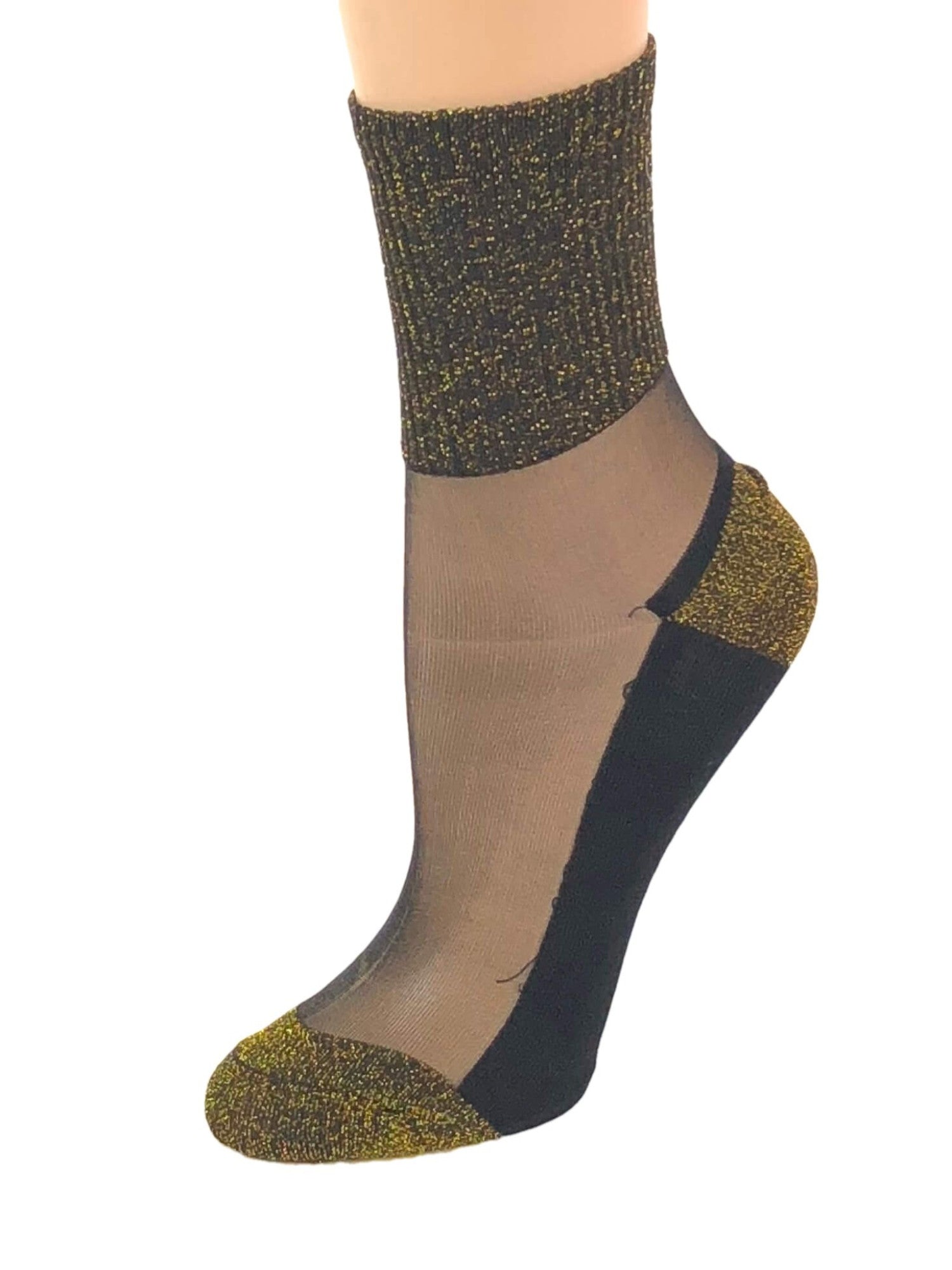 Gorgeous Golden Glitter Socks - Global Trendz Fashion®