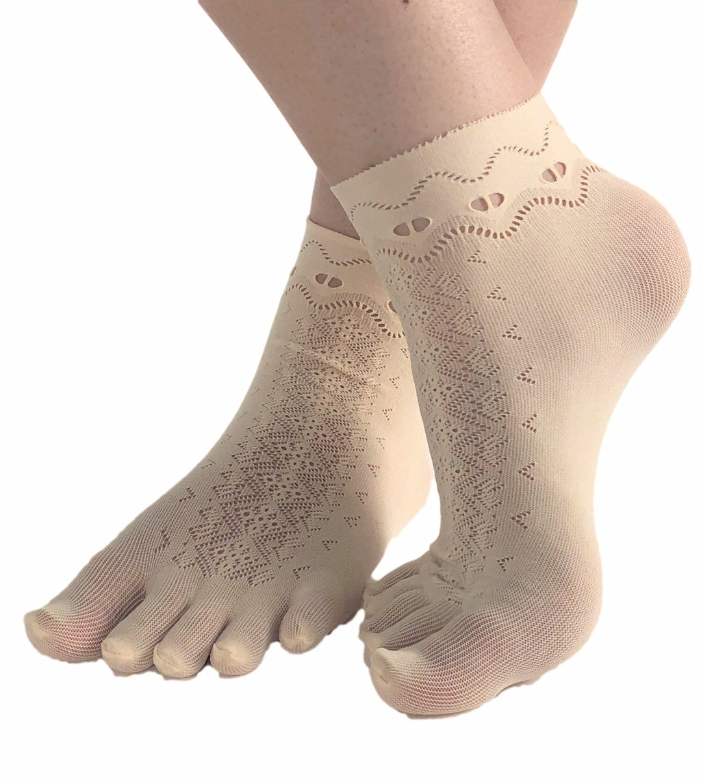 Zigzag Toe Mesh Socks - Global Trendz Fashion®