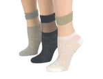 Gorgeous Patterned Sheer Socks (Pack of 3 Pairs) - Global Trendz Fashion®