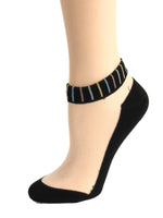 Multi Striped Ankle Sheer Socks - Global Trendz Fashion®