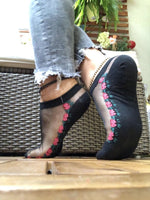 Delightful Mini Flowers Sheer Socks (Pack of 5 Pairs) - Global Trendz Fashion®