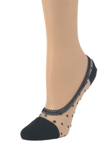 Dotted Black Ankle Sheer Socks - Global Trendz Fashion®