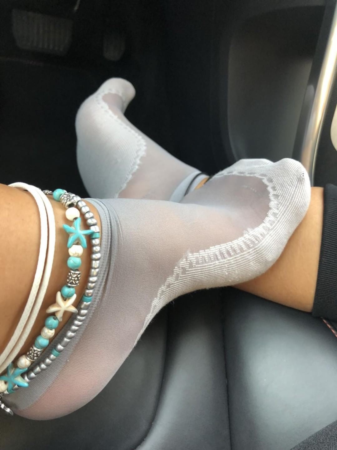 Classy Grey Sheer Socks - Global Trendz Fashion®