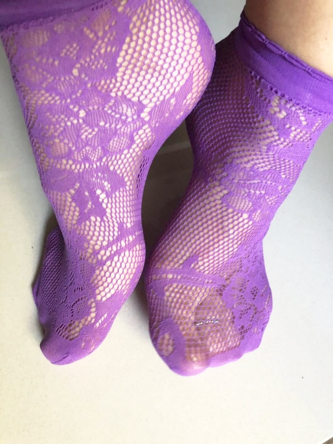 Deep Purple Mesh Socks - Global Trendz Fashion®