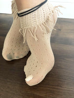 Wild Beige Mesh Socks - Global Trendz Fashion®