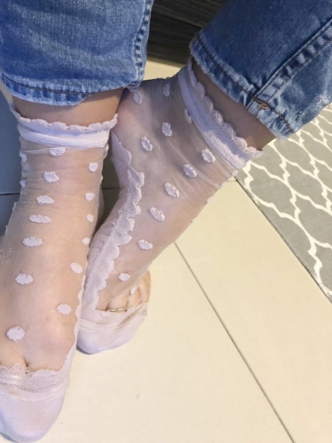 Elegant Dotted Sheer Socks - Global Trendz Fashion®
