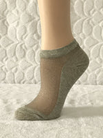 Glowing Light Green Ankle Sheer Socks - Global Trendz Fashion®