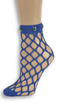 Elegant Blue Custom Fishnet Socks with beads - Global Trendz Fashion®