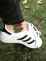 Big Red Roses Sheer Socks - Global Trendz Fashion®