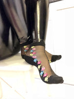 Four Color Floral Sheer Socks - Global Trendz Fashion®