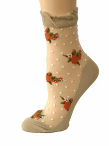 Beautiful Dotted Skin Sheer Socks - Global Trendz Fashion®