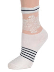 White Rose Lace Sheer Socks - Global Trendz Fashion®