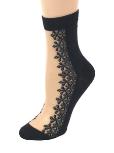 Smooth Black Sheer Socks - Global Trendz Fashion®