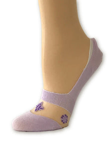One-Stripped Purple Ankle Sheer Socks - Global Trendz Fashion®