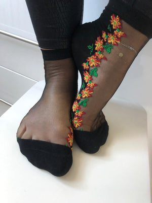 Sunflower Sheer Socks - Global Trendz Fashion®