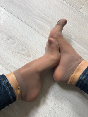 Cute Brown Nylon Socks (Pack of 10 pairs) - Global Trendz Fashion®